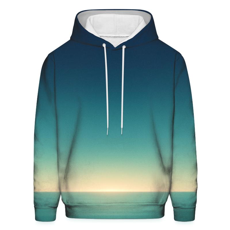 Indigo Mint Horizon Melt premium hoodies