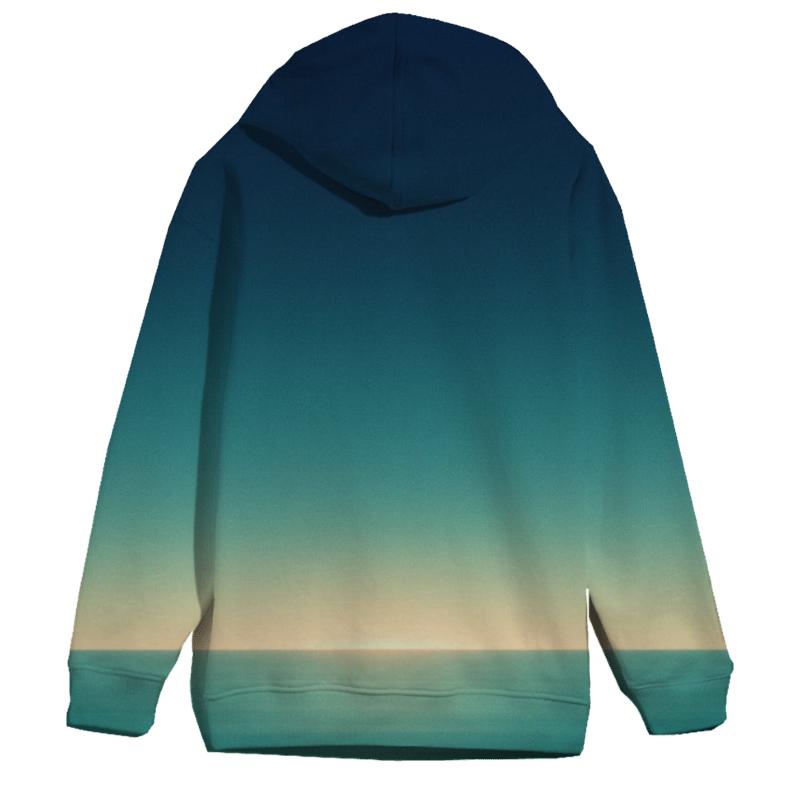 Indigo Mint Horizon Melt premium hoodies