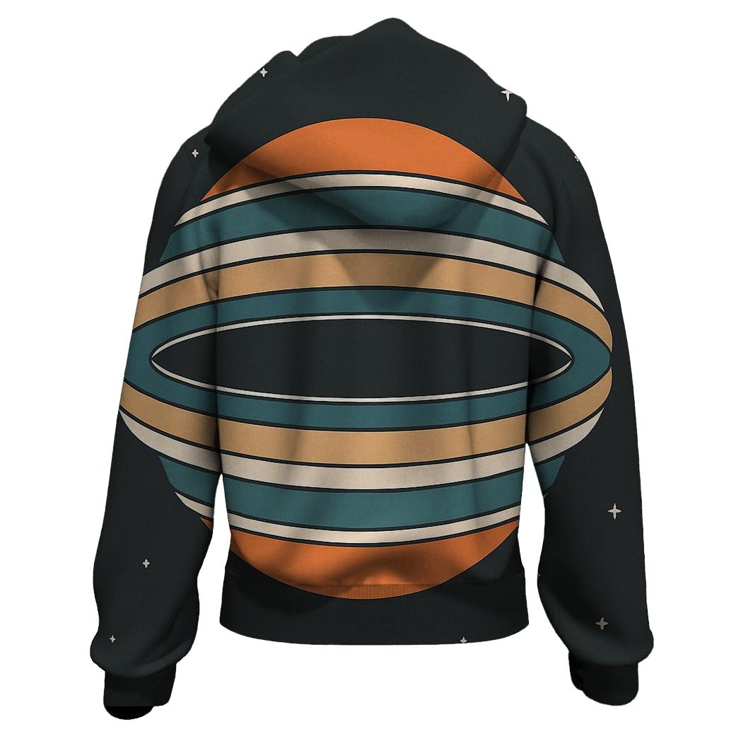 Accretion Belt Parallels embroidered hoodies