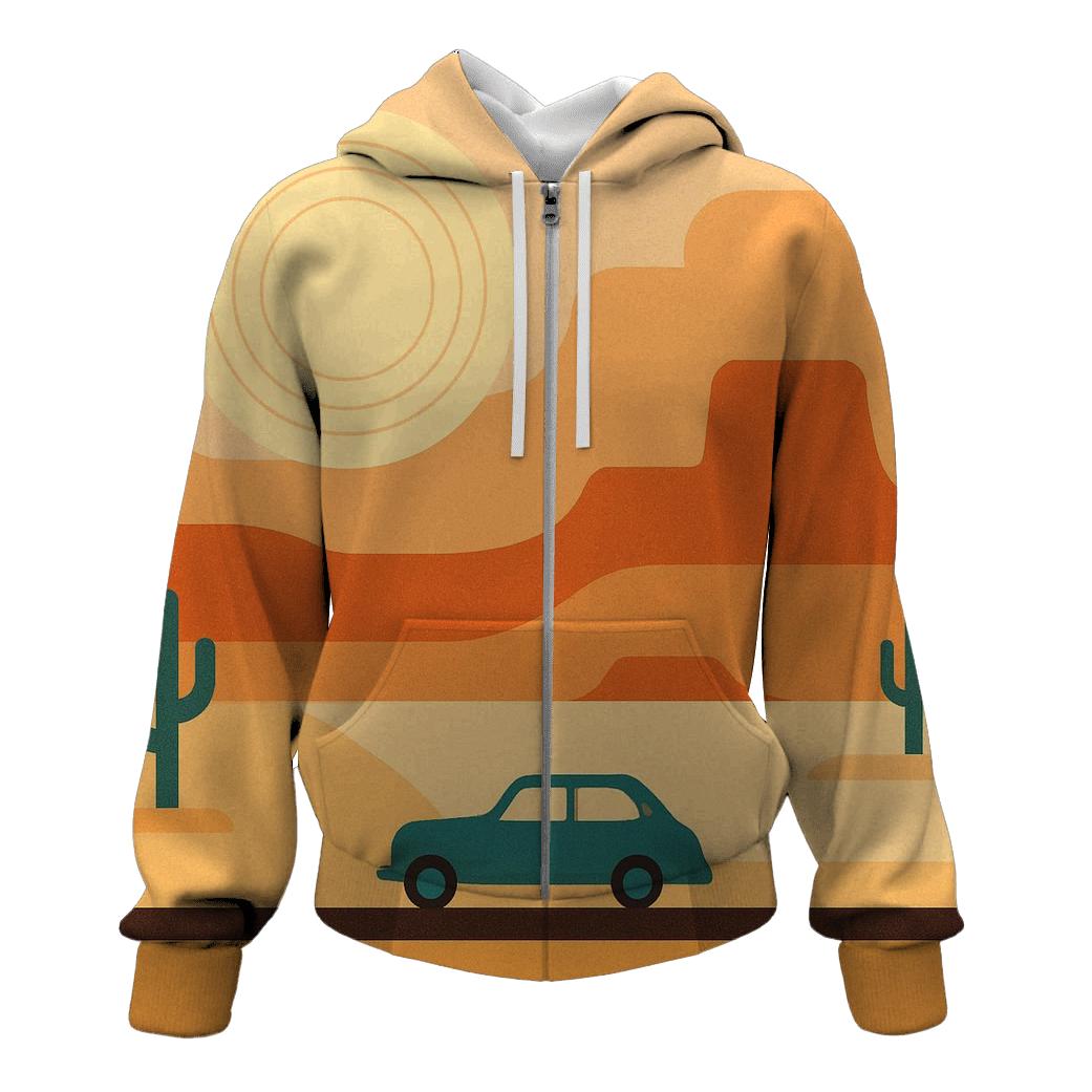 Desert Road Trip Horizon Bands custom hoodies
