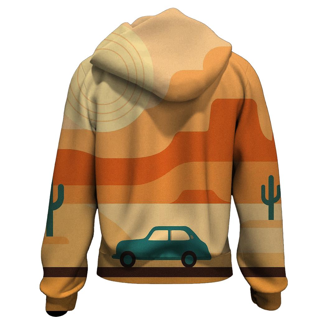 Desert Road Trip Horizon Bands custom hoodies