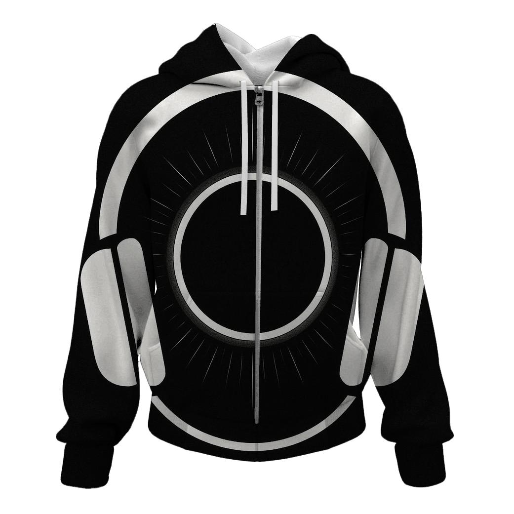 Monochrome Headphone Eclipse hoodie styles