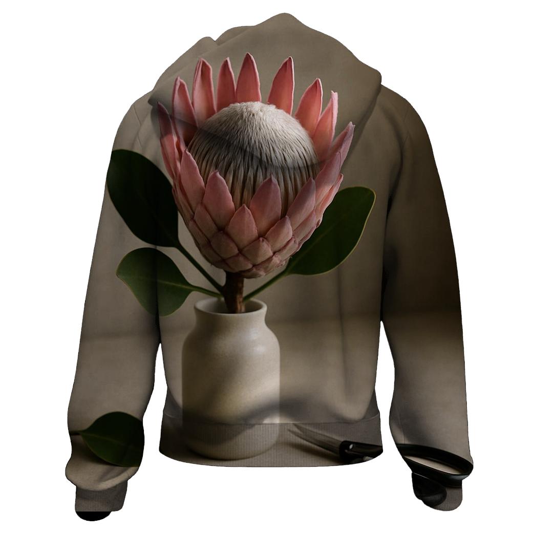 Protea Still Life In A Floral Studio Window lightweight hoodies