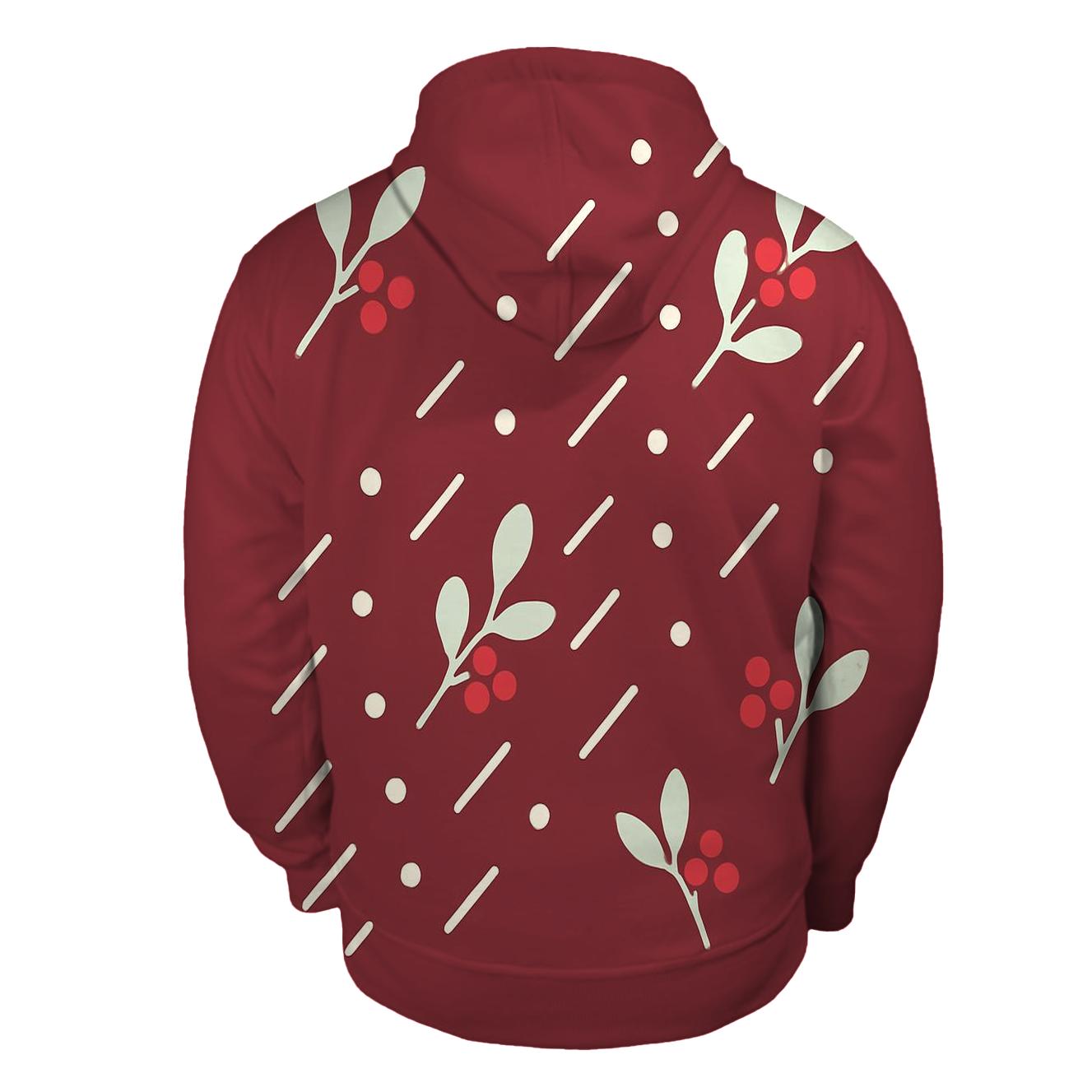 Mistletoe Meteor Shower Dots premium hoodies