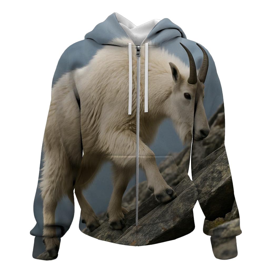 Lichen Step Mountain Goat graphic hoodies