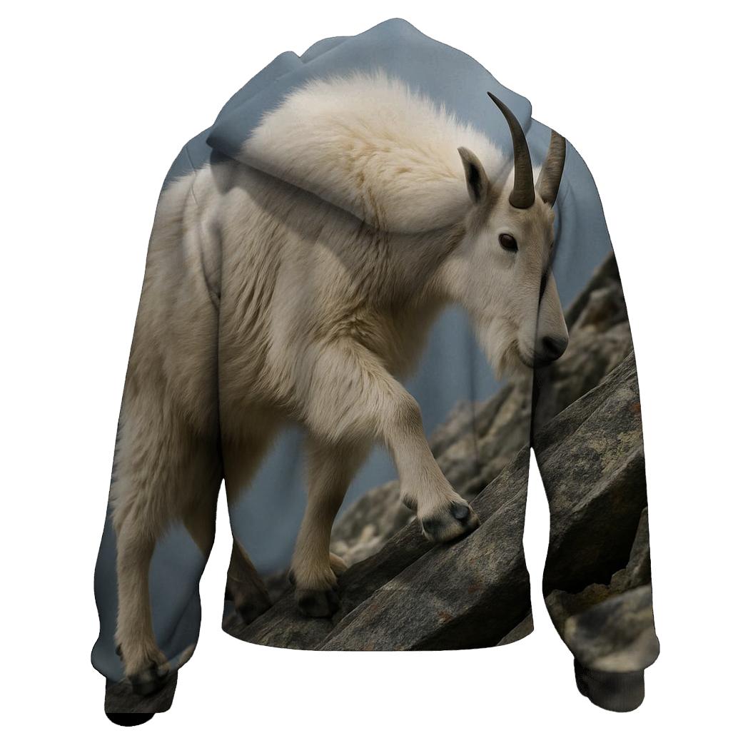Lichen Step Mountain Goat graphic hoodies
