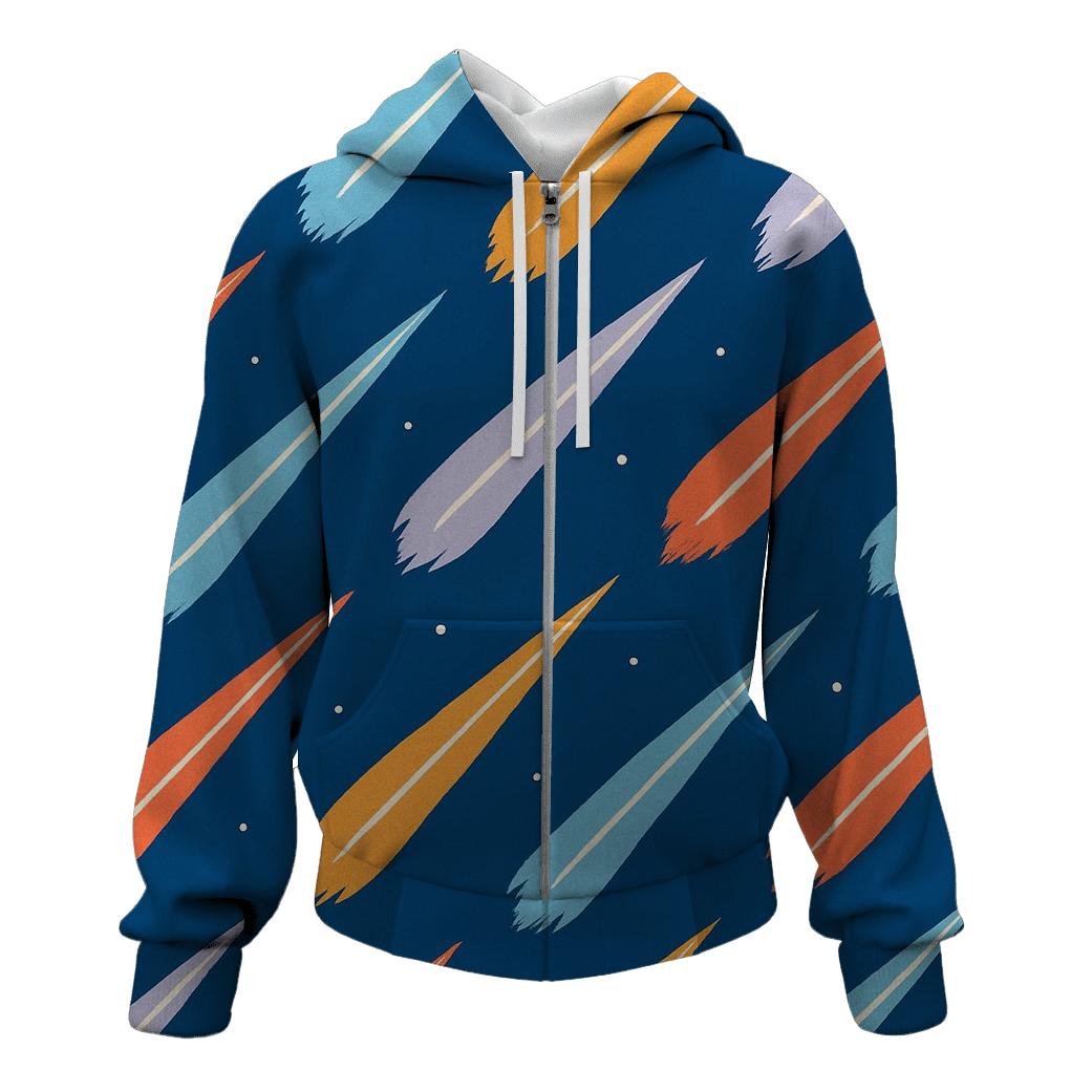 Comet Trail Overprint Parade graphic hoodies