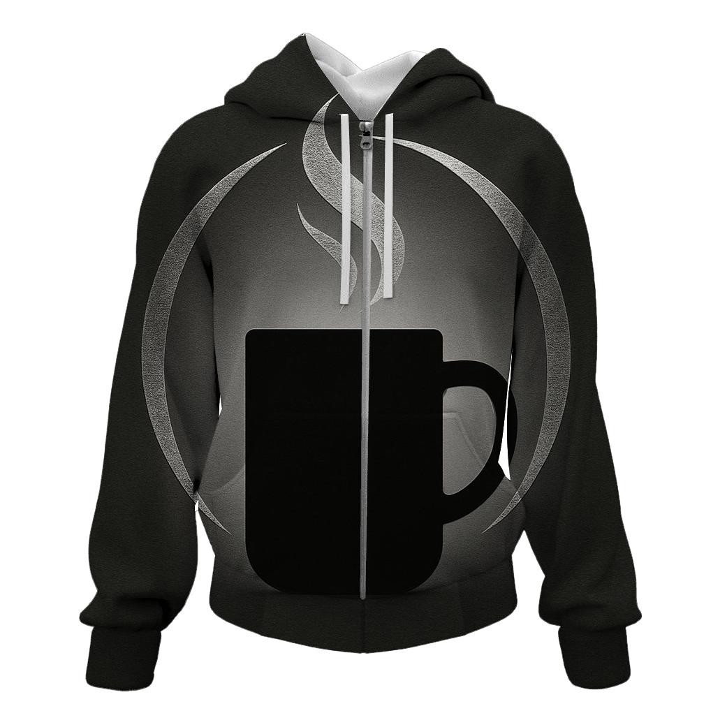 Steam Ribbon Halo printed hoodies