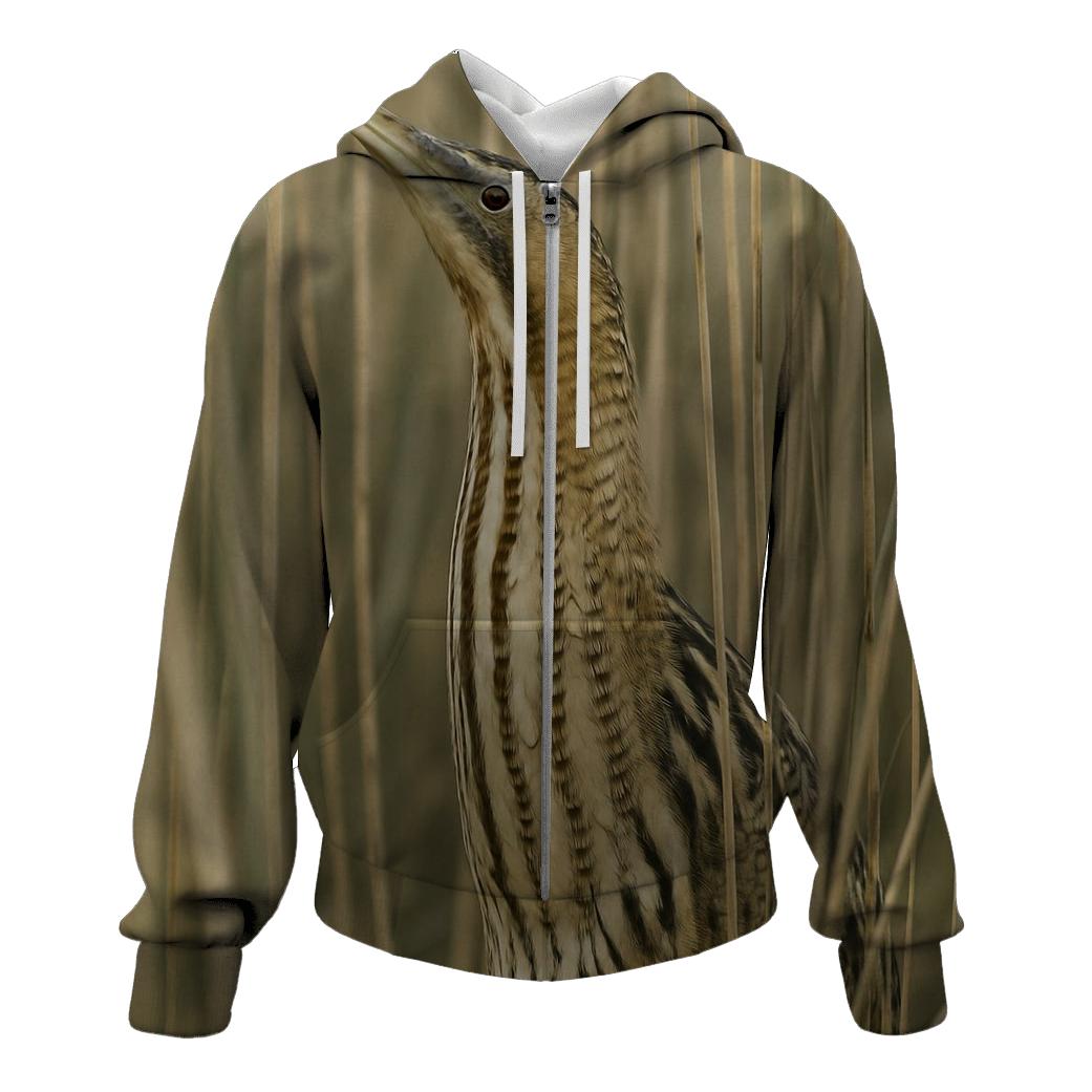 Reedbed Thread Eurasian Bittern graphic hoodies