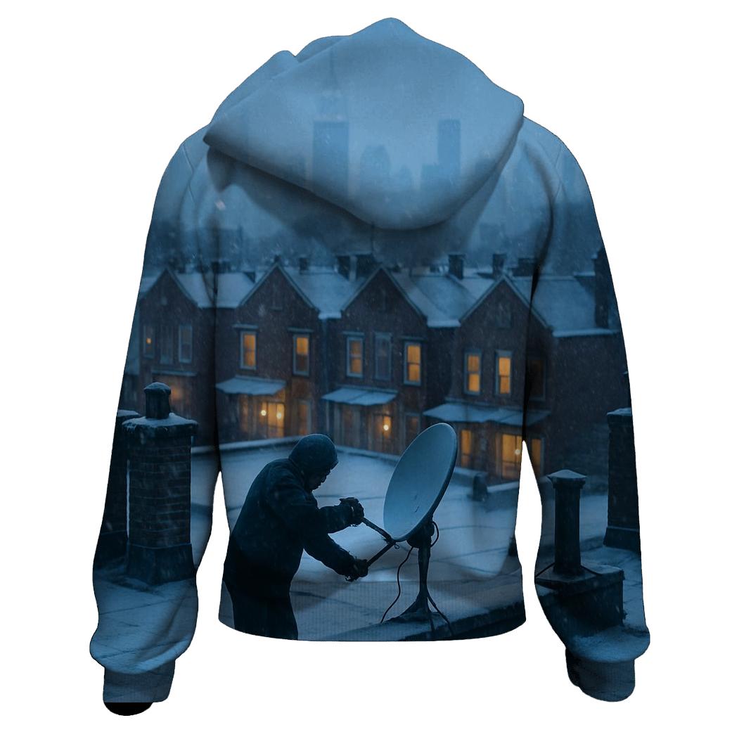 Cypress Hills Rooftop Snowfall With Midtown Distant hoodie trends