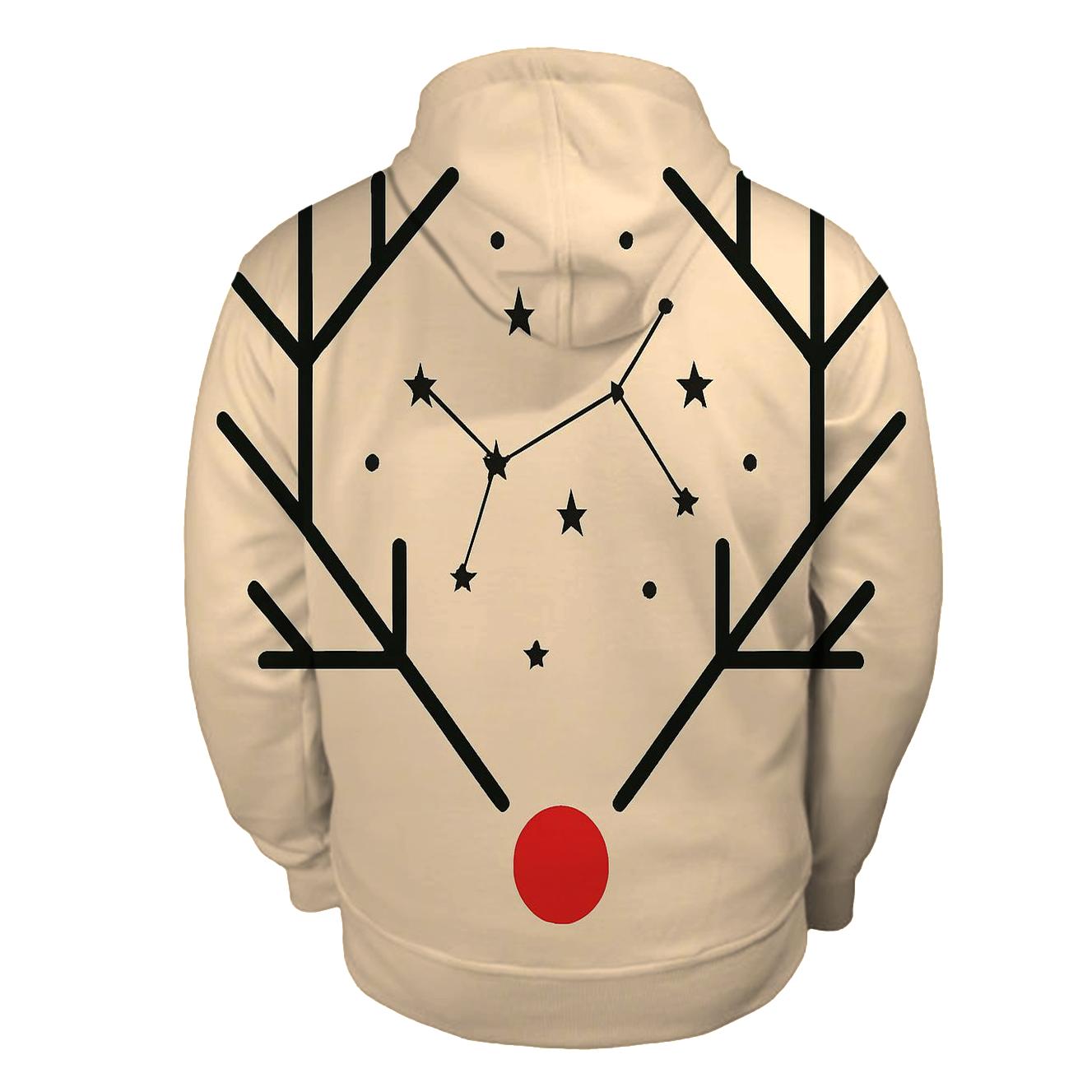 Reindeer Antler Star Map custom hoodies