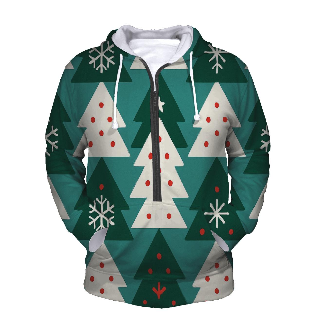 Snowy Tree Tessellation Parade graphic hoodies