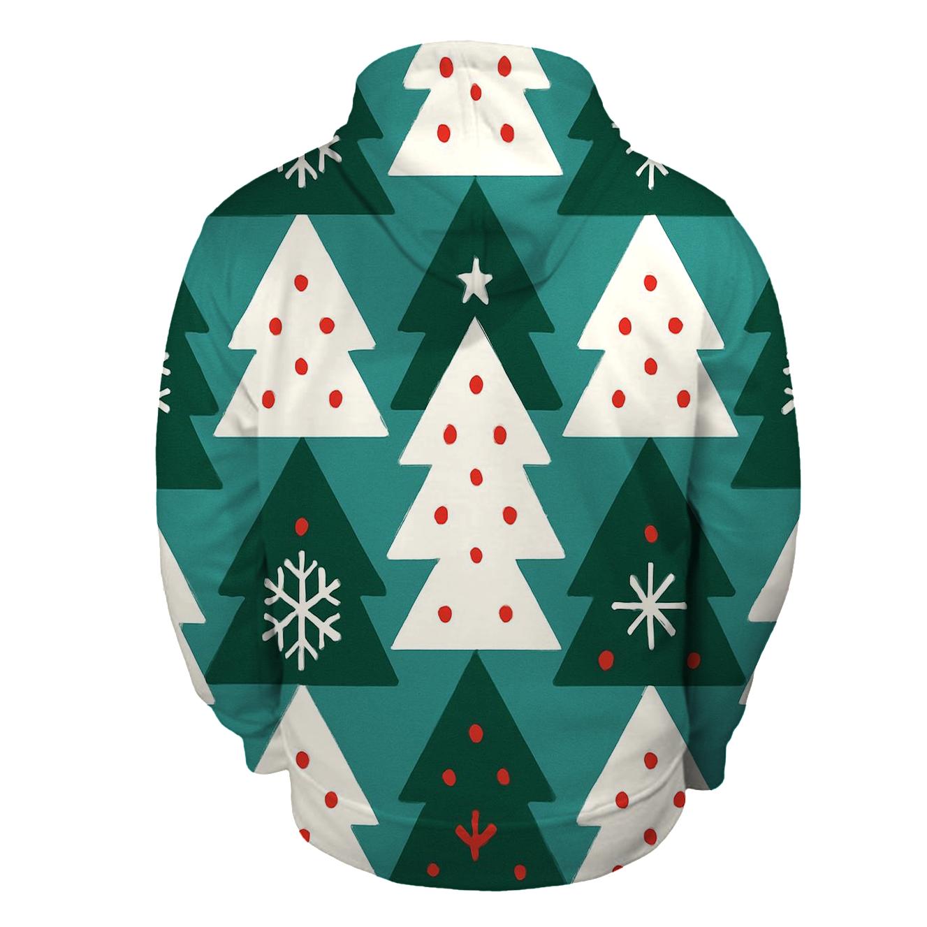 Snowy Tree Tessellation Parade graphic hoodies