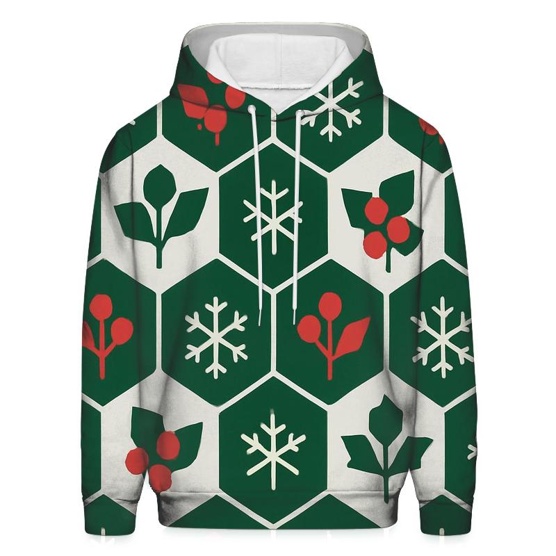 Holly Hexagon Snowfield graphic hoodies