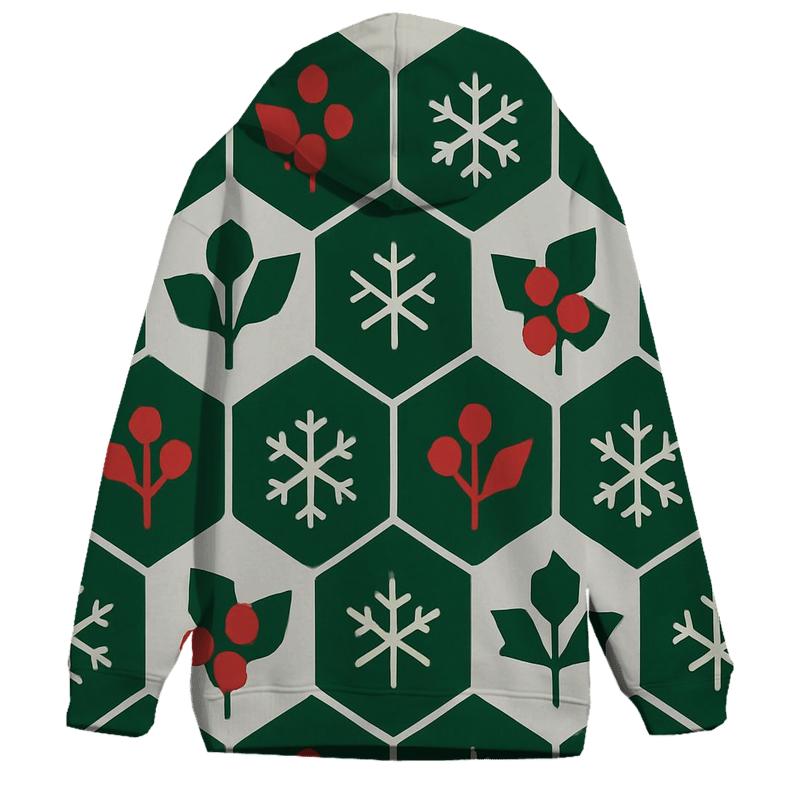 Holly Hexagon Snowfield graphic hoodies