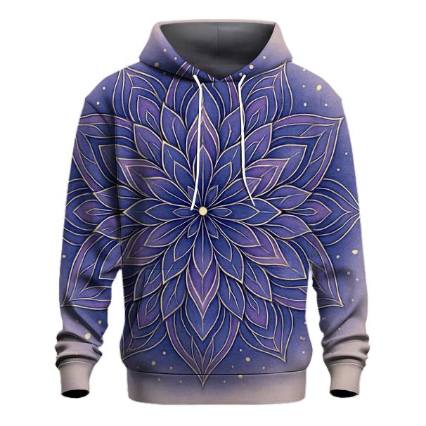 Starlit Mandala Bloom embroidered hoodies
