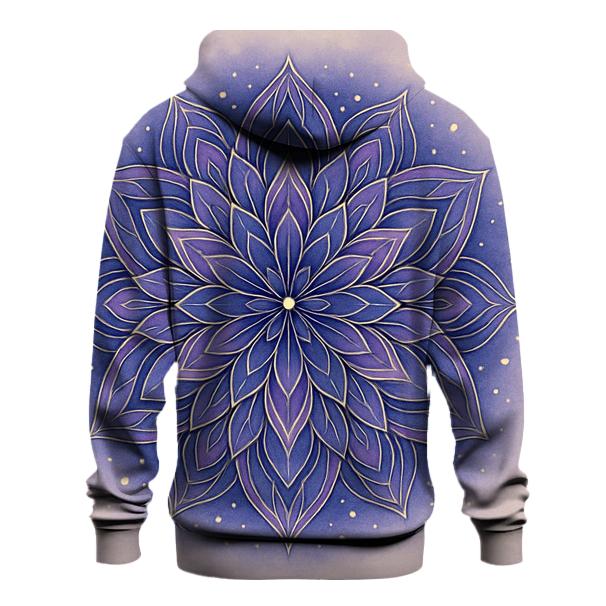 Starlit Mandala Bloom embroidered hoodies