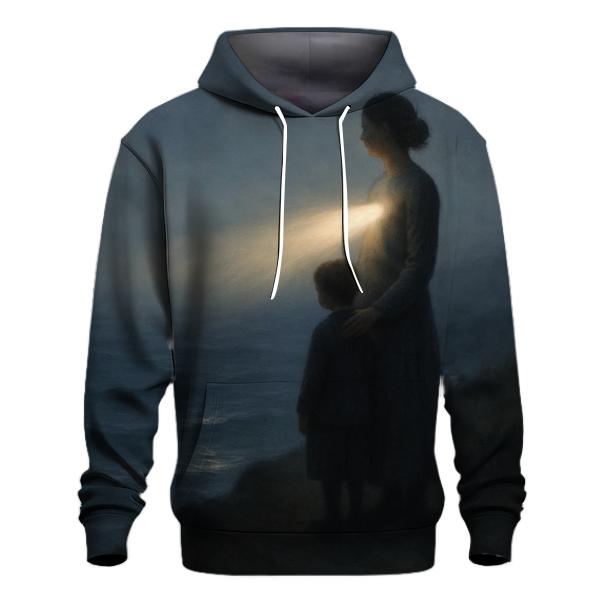 A Lighthouse Within Her A Mothers Guidance Through Every Storm lightweight hoodies