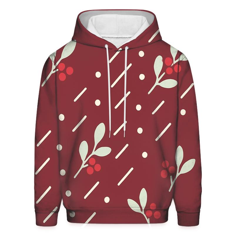 Mistletoe Meteor Shower Dots graphic hoodies