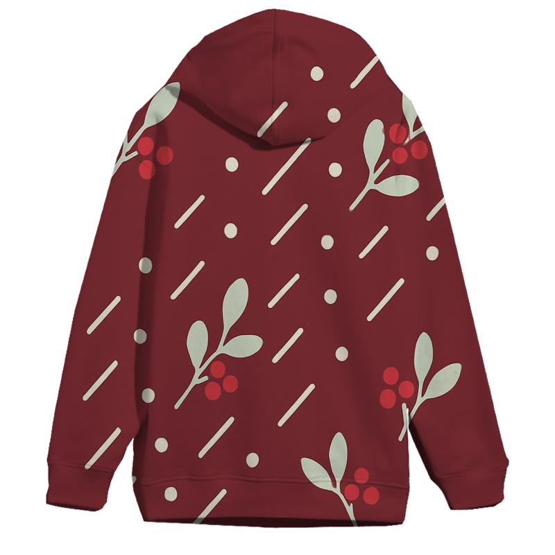 Mistletoe Meteor Shower Dots graphic hoodies