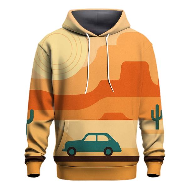 Desert Road Trip Horizon Bands heavyweight hoodies
