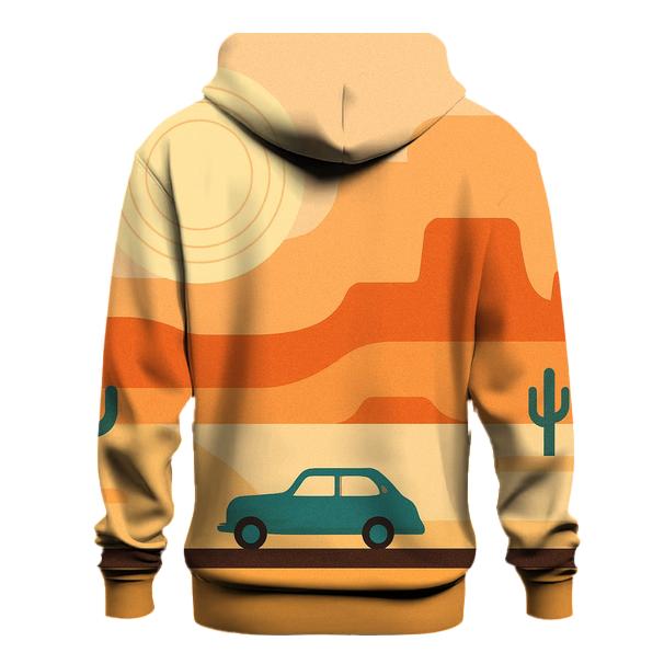 Desert Road Trip Horizon Bands heavyweight hoodies