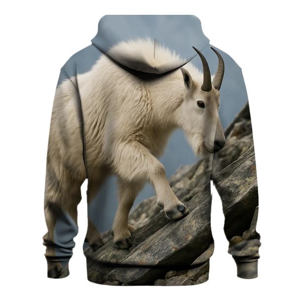 Lichen Step Mountain Goat embroidered hoodies