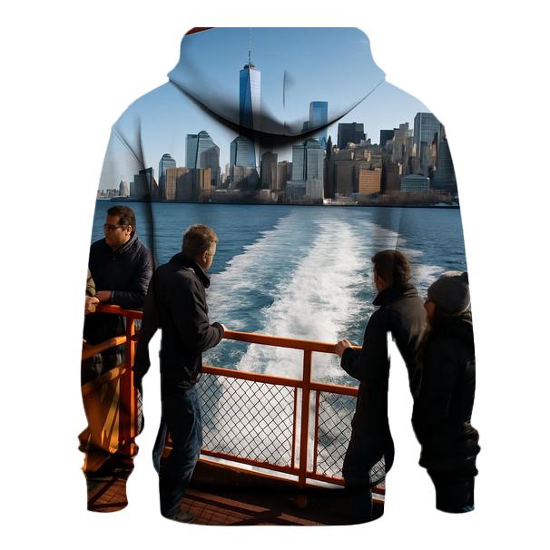 Staten Island Ferry Wake With Financial District Rising hoodies fashion
