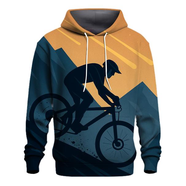 Meteor Shower Mountain Biking zip-up hoodies