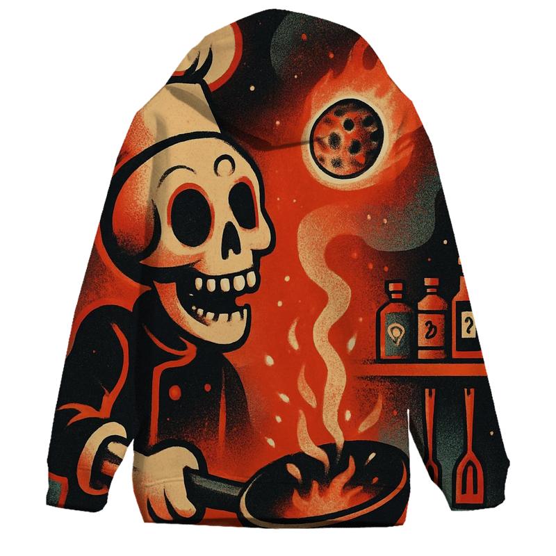 Skeleton Chef Meteor Kitchen premium hoodies