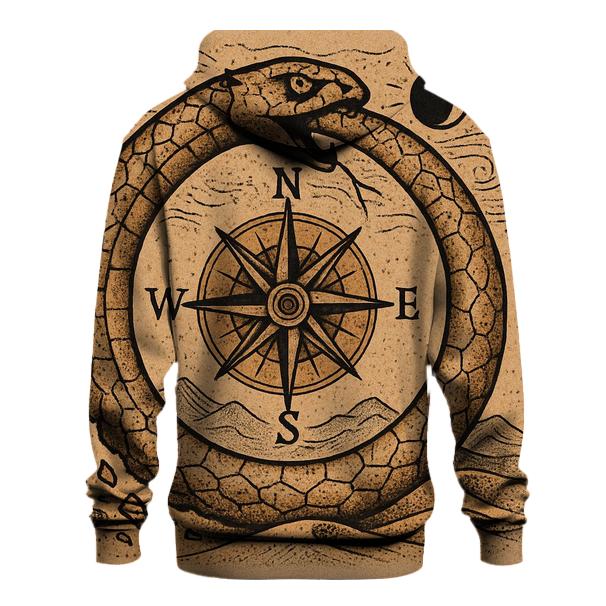 Desert Compass Ouroboros designer hoodies