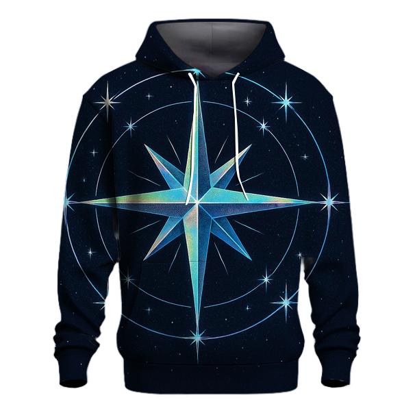 Holographic Star Compass custom hoodies