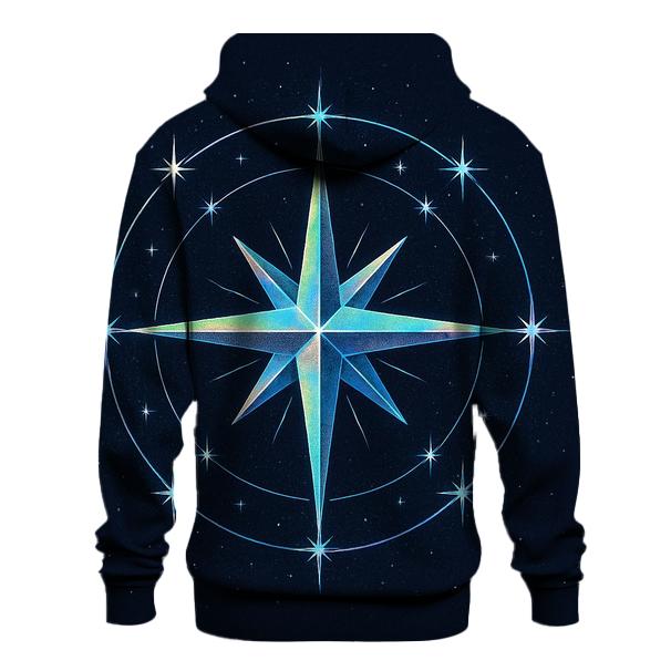 Holographic Star Compass custom hoodies