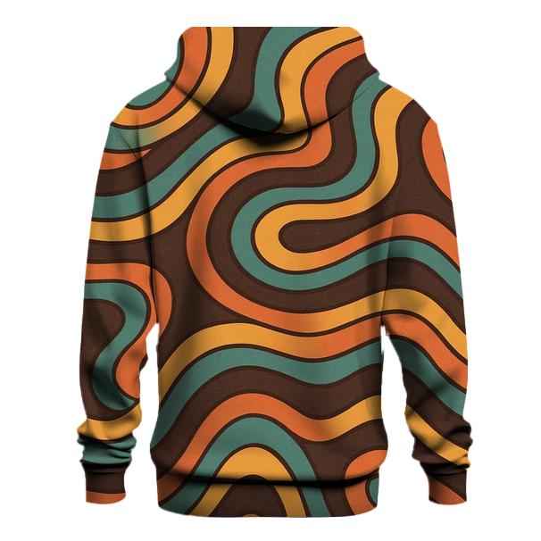 Psychedelic Wave Topography heavyweight hoodies