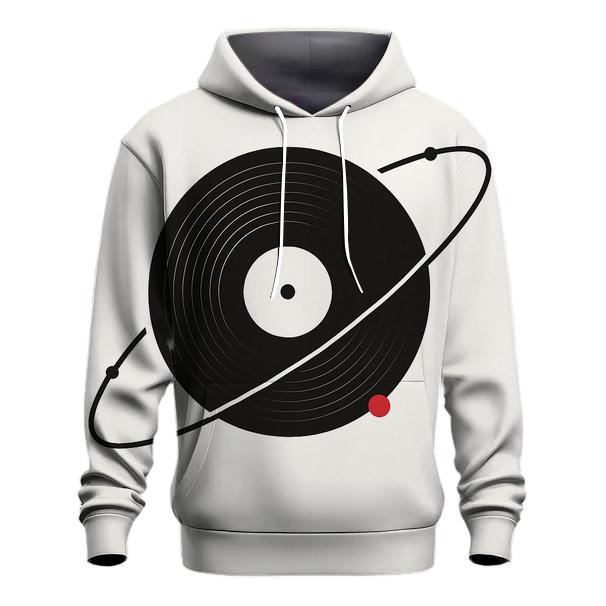 Vinyl Orbit Minimal graphic hoodies
