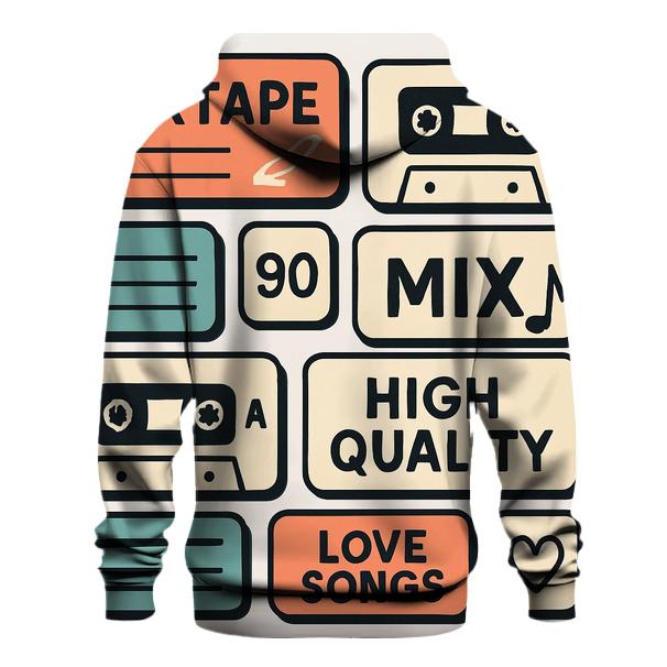Cassette Label Sticker Collage pullover hoodies