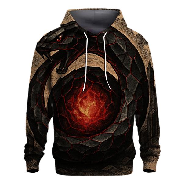 Volcanic Glass Ouroboros heavyweight hoodies