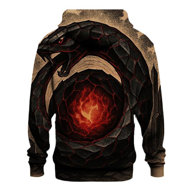 Volcanic Glass Ouroboros heavyweight hoodies