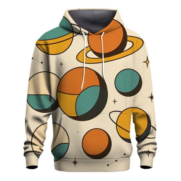 Mid Century Space Age Orbs custom hoodies
