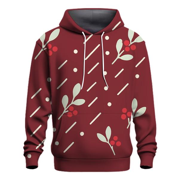 Mistletoe Meteor Shower Dots lightweight hoodies