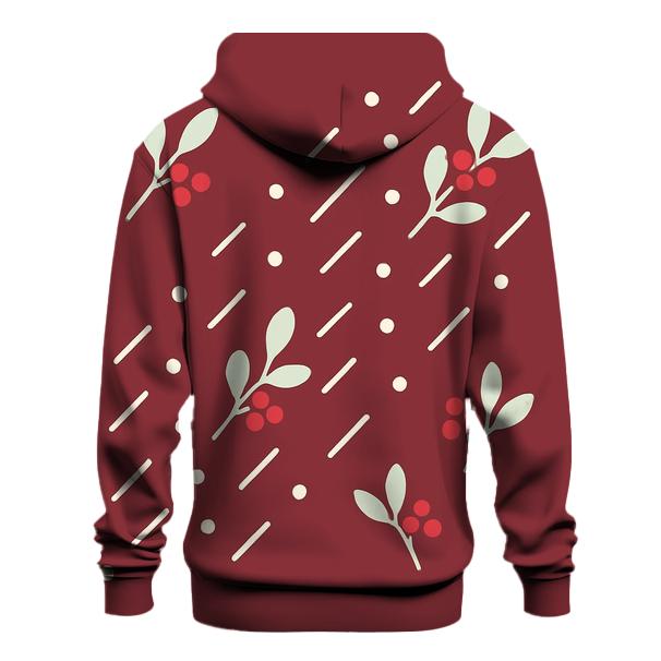 Mistletoe Meteor Shower Dots lightweight hoodies