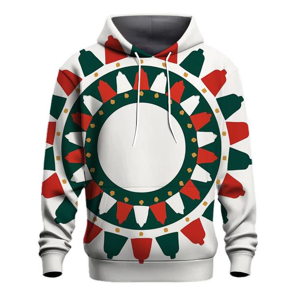 Bell Geometry Winter Mandala embroidered hoodies