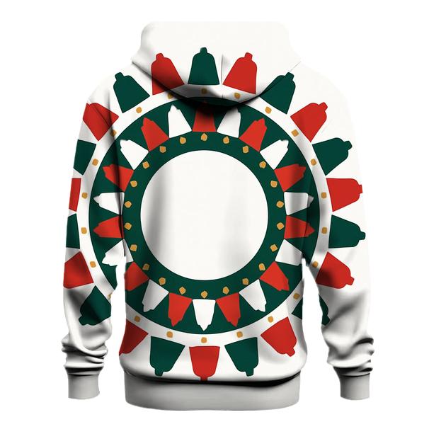 Bell Geometry Winter Mandala embroidered hoodies