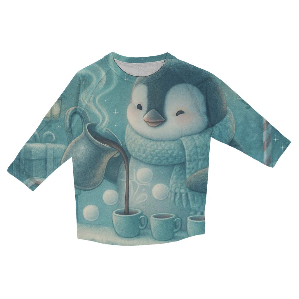 Penguin Cocoa Bar Under Northern Lights cotton quarter sleeve shirts