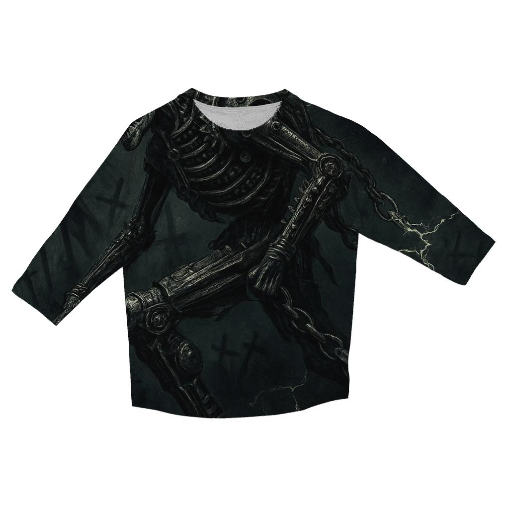 Chained Skeleton Juggernaut fashion 3/4 sleeve shirts