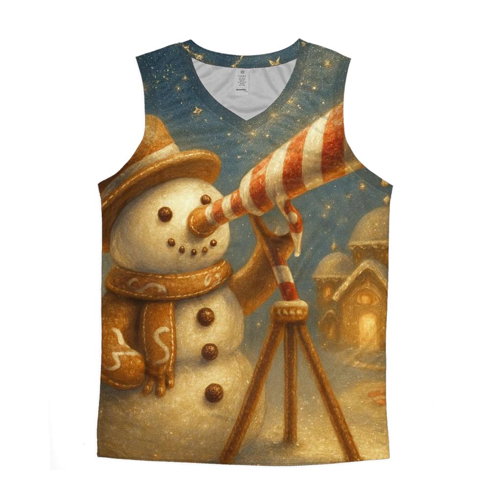 Frosted Gingerbread Observatory casual summer tank tops