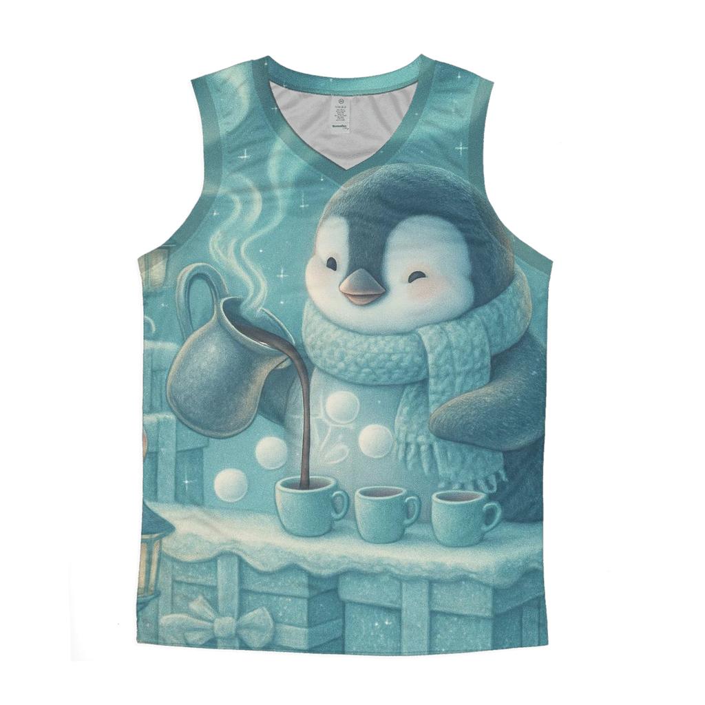Penguin Cocoa Bar Under Northern Lights trendy fitted tank tops