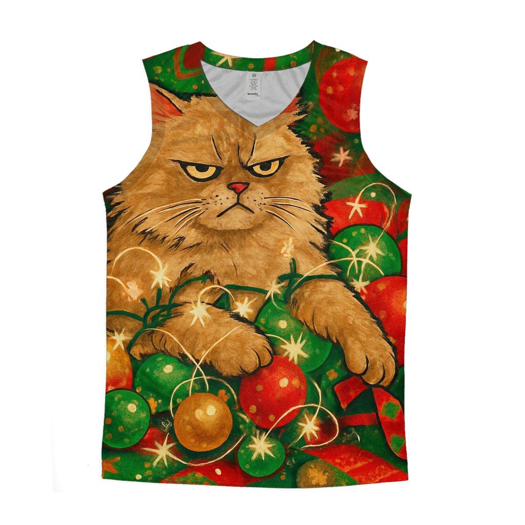 Grumpy Cat Tangled In Ornament Nebula trendy fitted tank tops
