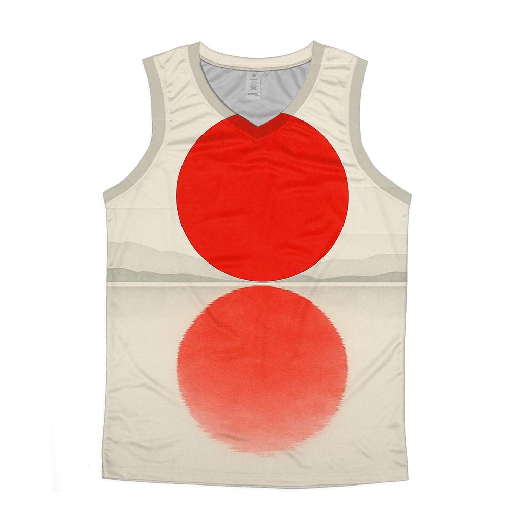 Japan Minimal Sun Geometry casual summer tank tops