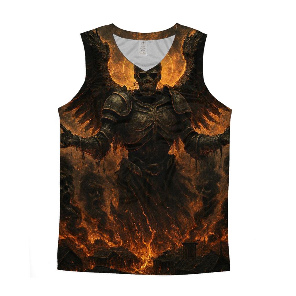 Death Angel Over Ashen City sports performance tank tops